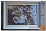 GOBELIN OTROKA JESTA GROZDJE 56X42CM L.1974