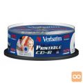 MEDIJ CD-R VERBATIM 25PK printable tortica (43439)