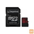 SDHC KINGSTON MICRO 32GB CANVAS REACT, 100MB/70MB/s, UHS-I