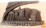 Slika relief Maribor Lent levi breg vodni stolp 34cm x 28cm