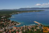 Malinska - Građevinsko zemljište sa djelomičnim pogledom na