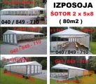 ODDAJA ŠOTORA 5x8 LAHKO TUDI DVA in 3x6 ZA POROKO , ORODJA