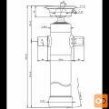 Cilinder teleskopski, 2stopnji, 3.5t, 995mm, s kroglo 2026S