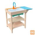 Igralna otroška kuhinja 595 x 380 x 522 mm – lesena