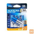 Alkalne baterije AA LR6 4+2 kos