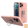 Etui silikonski ovitek Ring Case za iPhone 12 roza