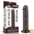 DILDO Lovetoy Sliding Skin Dual Layer II Black 8''