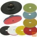 Set 7 diamantni brusni velcro diski 100mm M14 za brusilnike