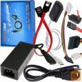 Univerzalni USB adapter in napajalnik za SATA diske CD DVD