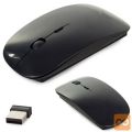 Brezžična WIFI optična miška 1600 DPI črna