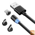 3v1 mikro tip-c USB magnetni kabel za telefone 1m