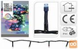 Novoletne lučke veriga 180 LED RGB 14m